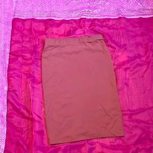 Pink pencil skirt